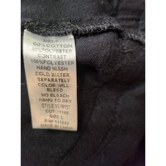 Ya Los Angeles Womens Long‎ Sleeve Black Tunic Sz LG - Picture 6 of 8